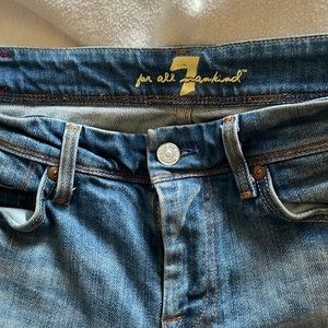 7 All for mankind long/tall jeans. Inseam 34” and rise 8”